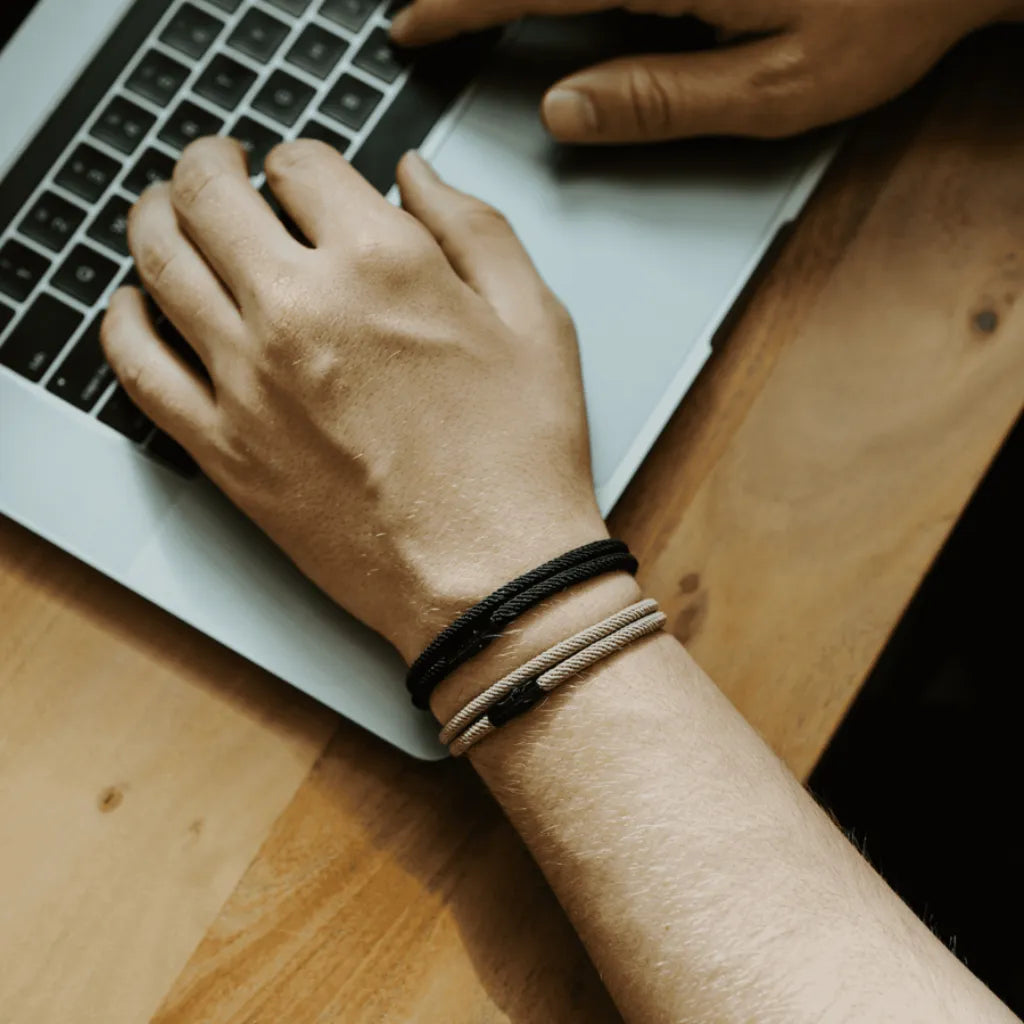 Pulseira de Corda Cáqui Knox Ravien