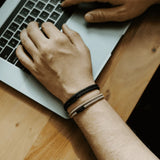 Pulseira de Corda Cáqui Knox Ravien