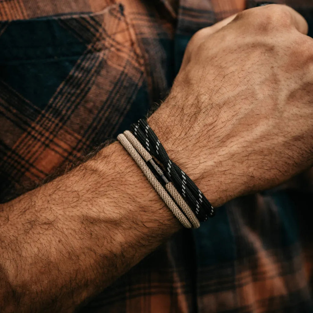 Pulseira de Corda Cáqui Knox Ravien