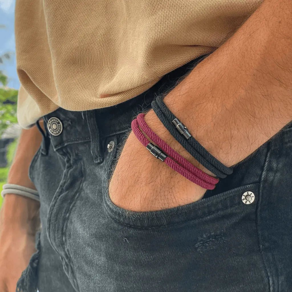 Pulseira masculina Knox Ravien com fecho magnético embutido