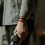 Pulseira Avalon Ravien com corda trançada e fecho em âncora