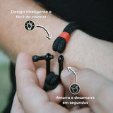 Corda de nylon firme com design moderno e fecho oculto